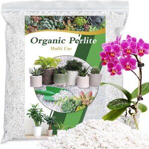 Perlite, 10QT Premium Organic Perlite for Plants, Enhances Soil Drainage